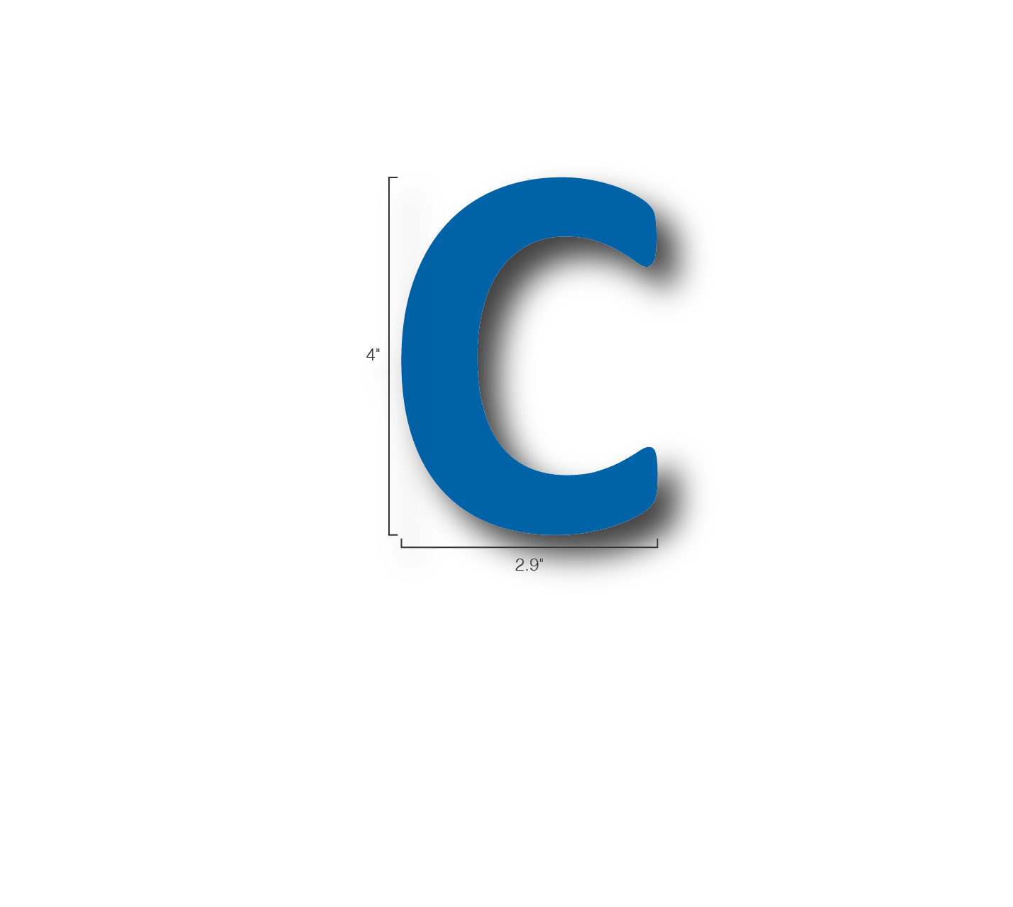 Alphabet Single Letters- C
