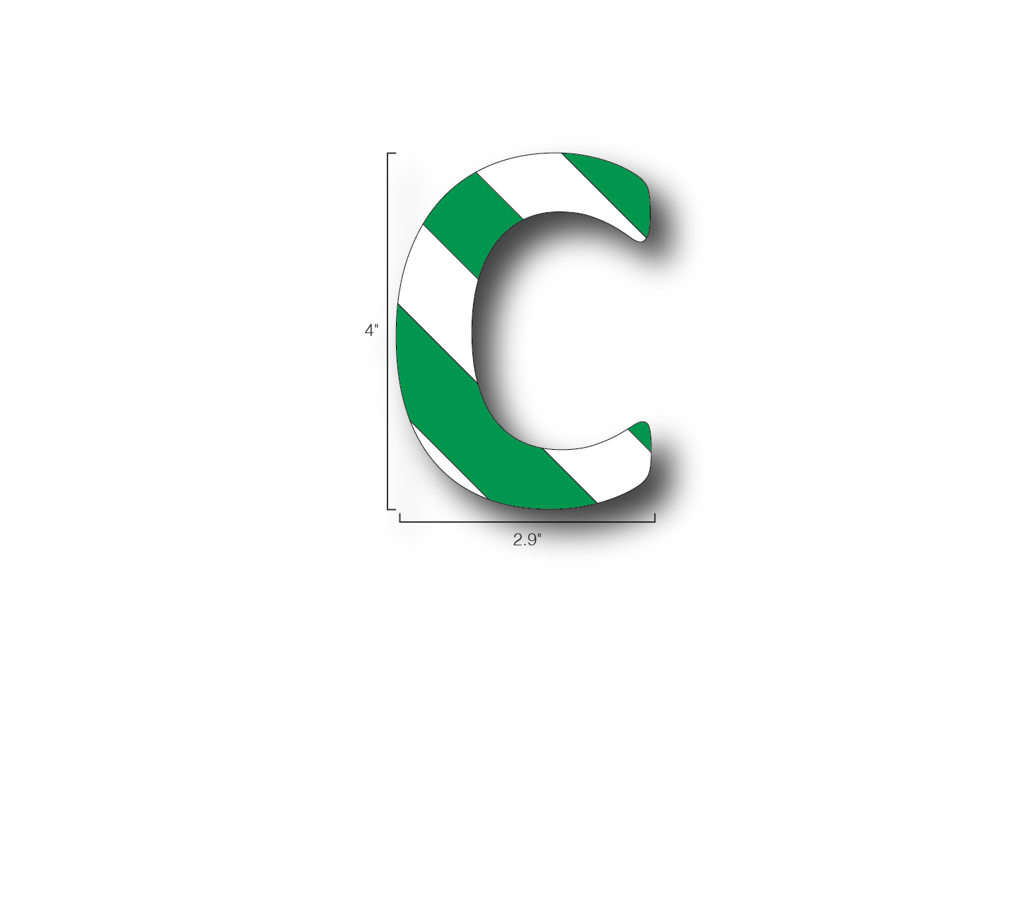 Alphabet Single Letters- C