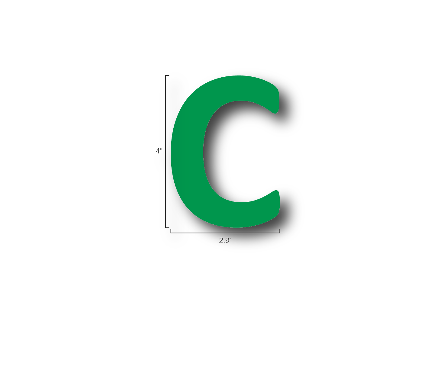 Alphabet Single Letters- C