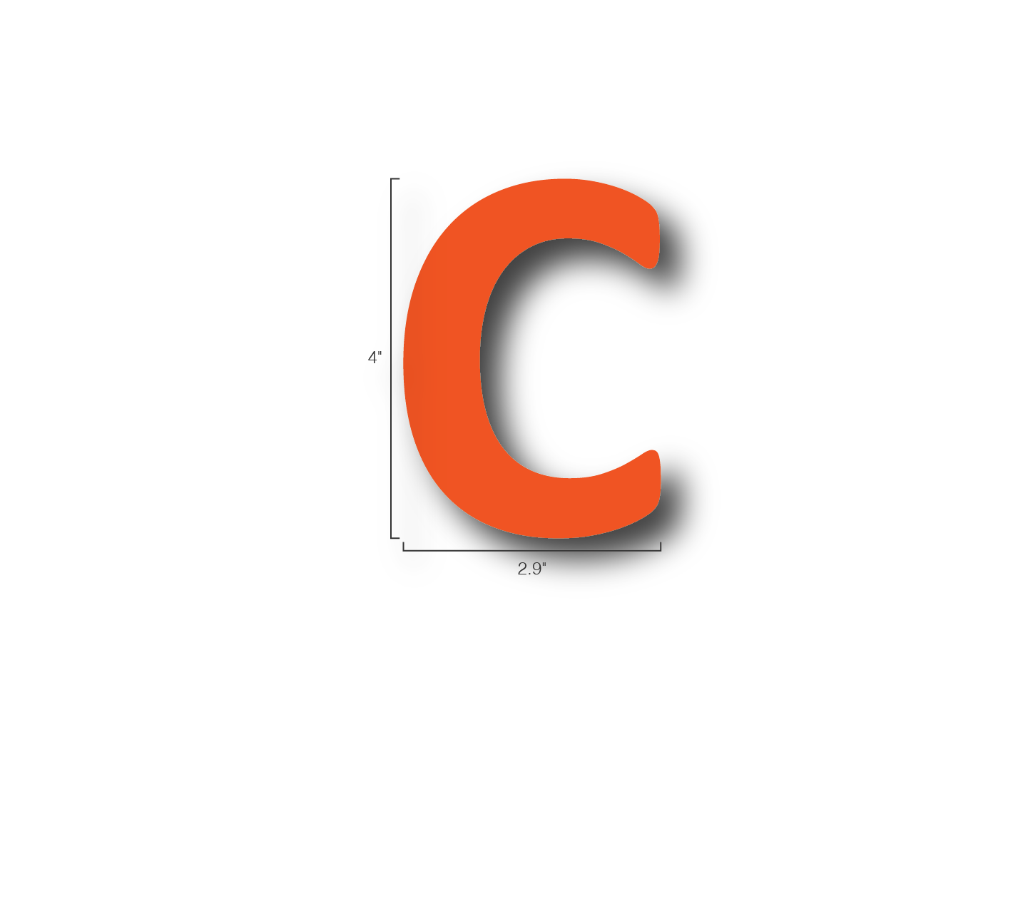Alphabet Single Letters- C