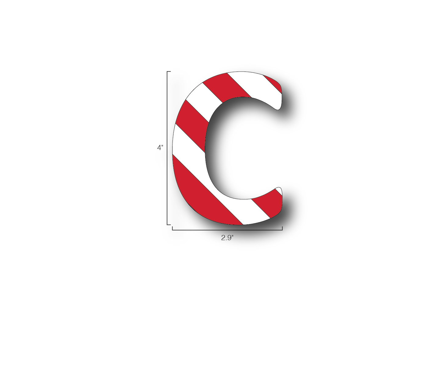 Alphabet Single Letters- C