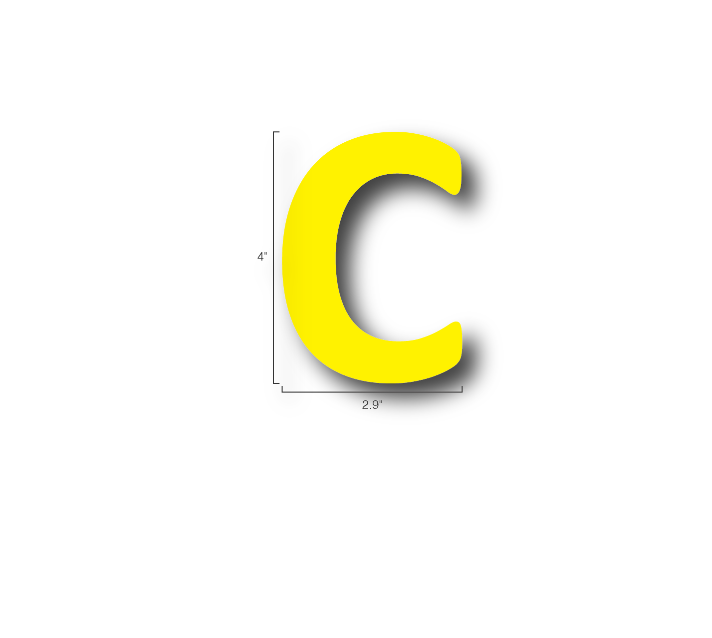 Alphabet Single Letters- C