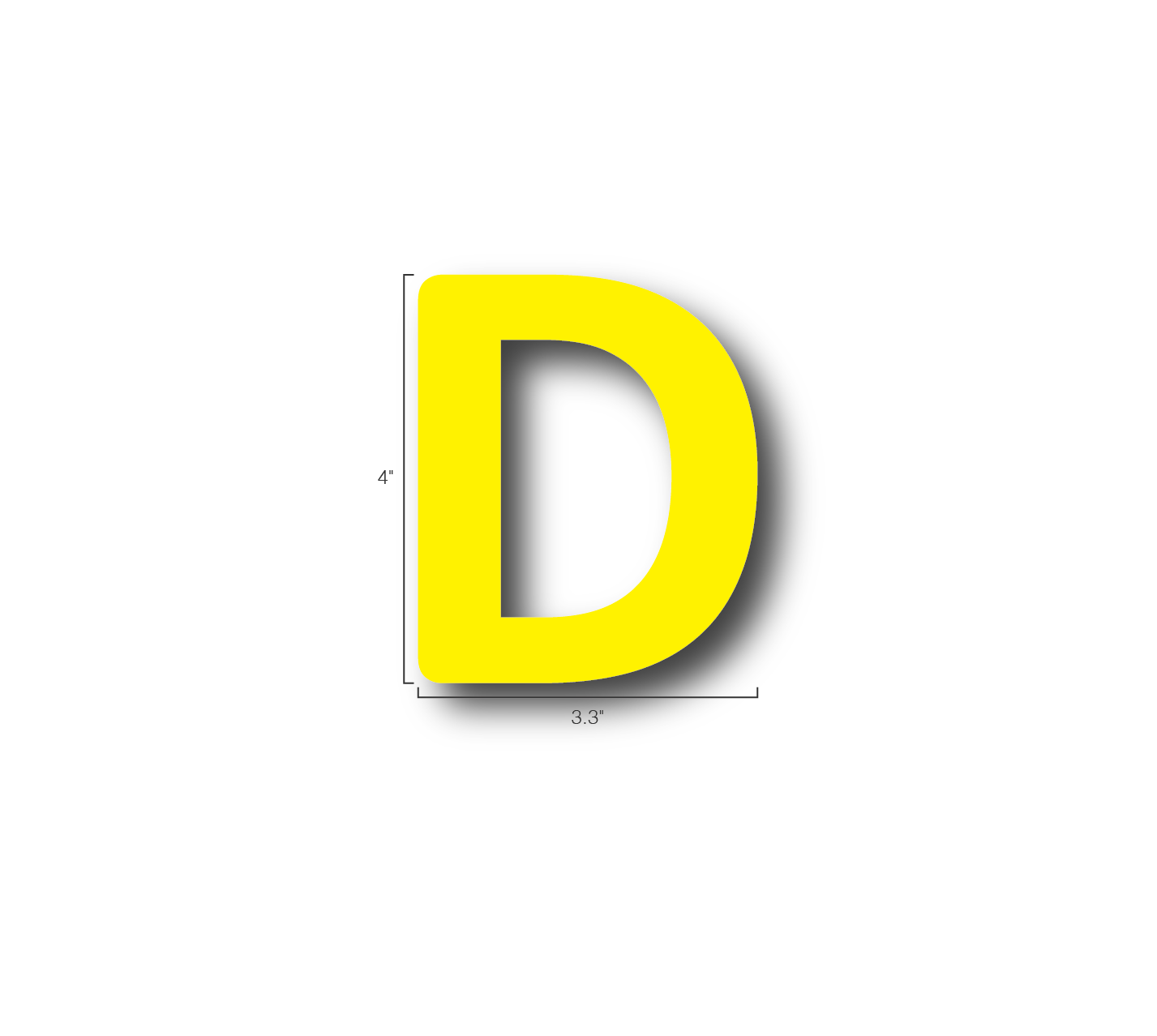 Alphabet Single Letters- D