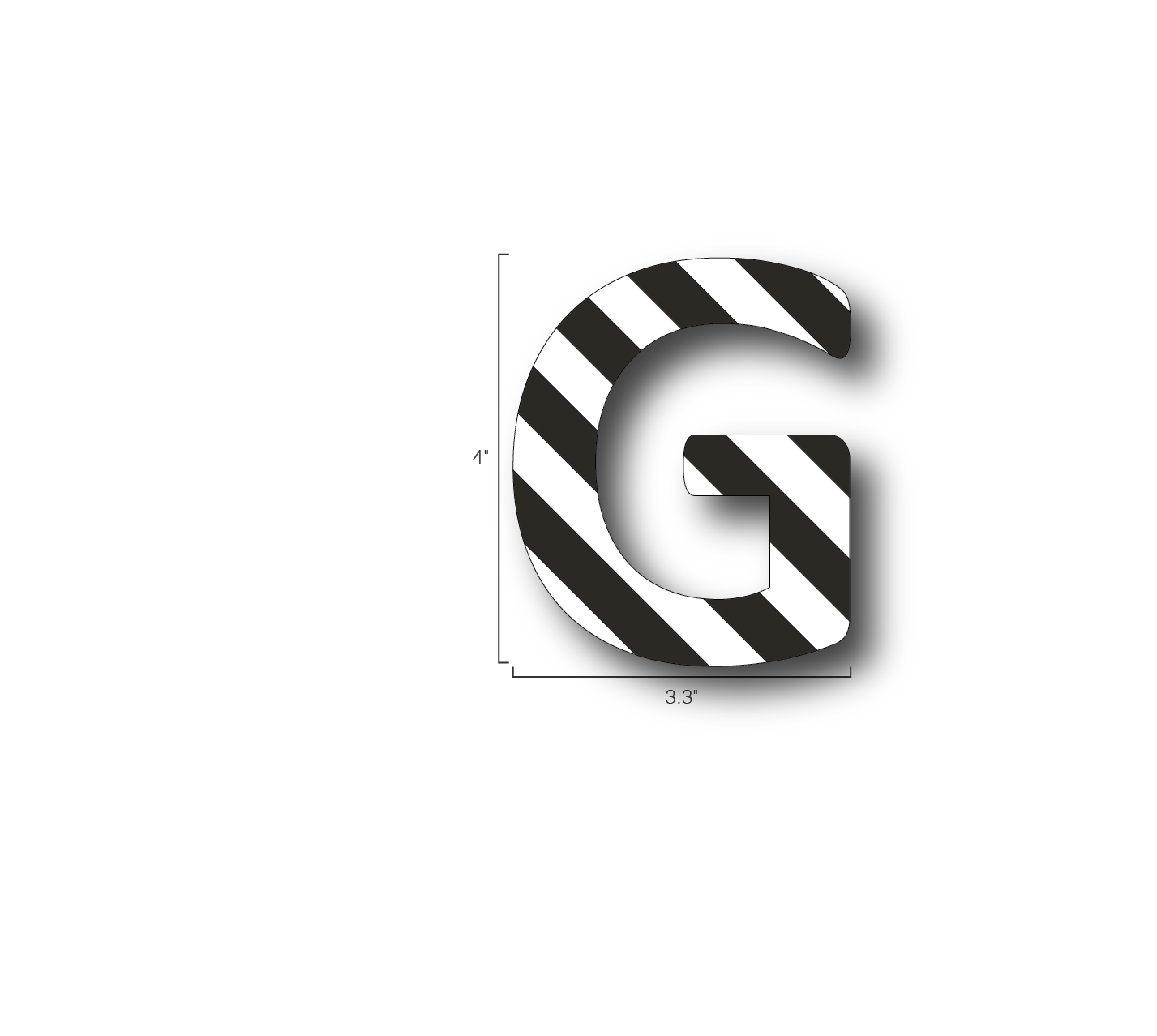 Alphabet Single Letters- G