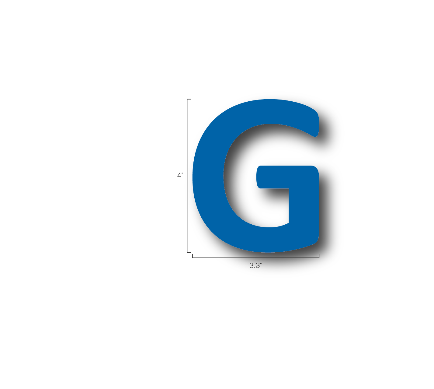 Alphabet Single Letters- G