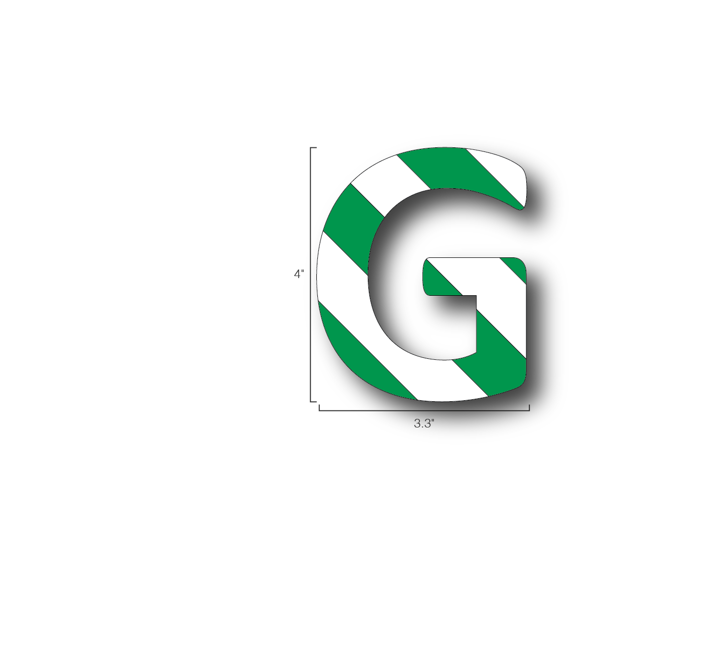 Alphabet Single Letters- G