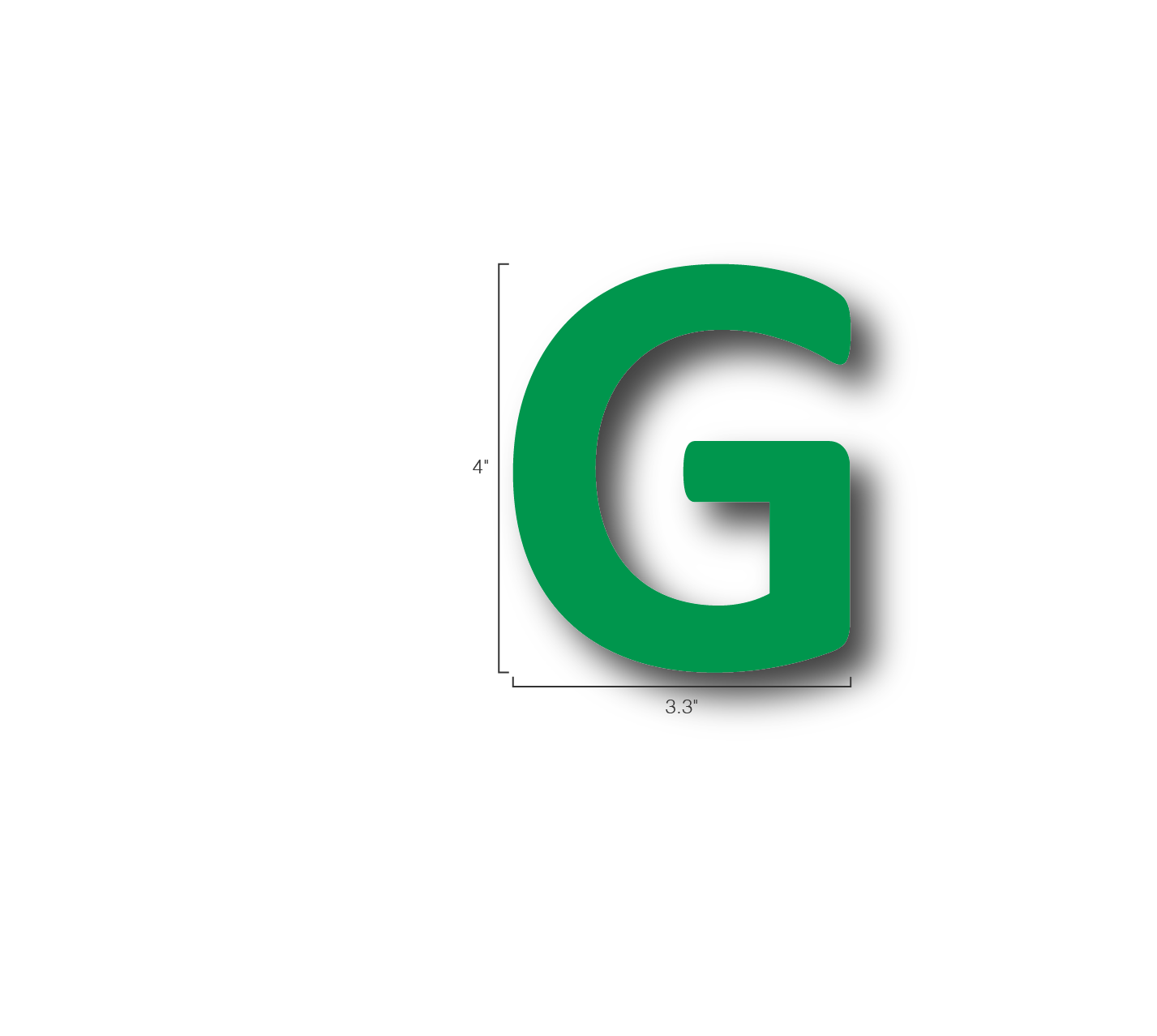 Alphabet Single Letters- G