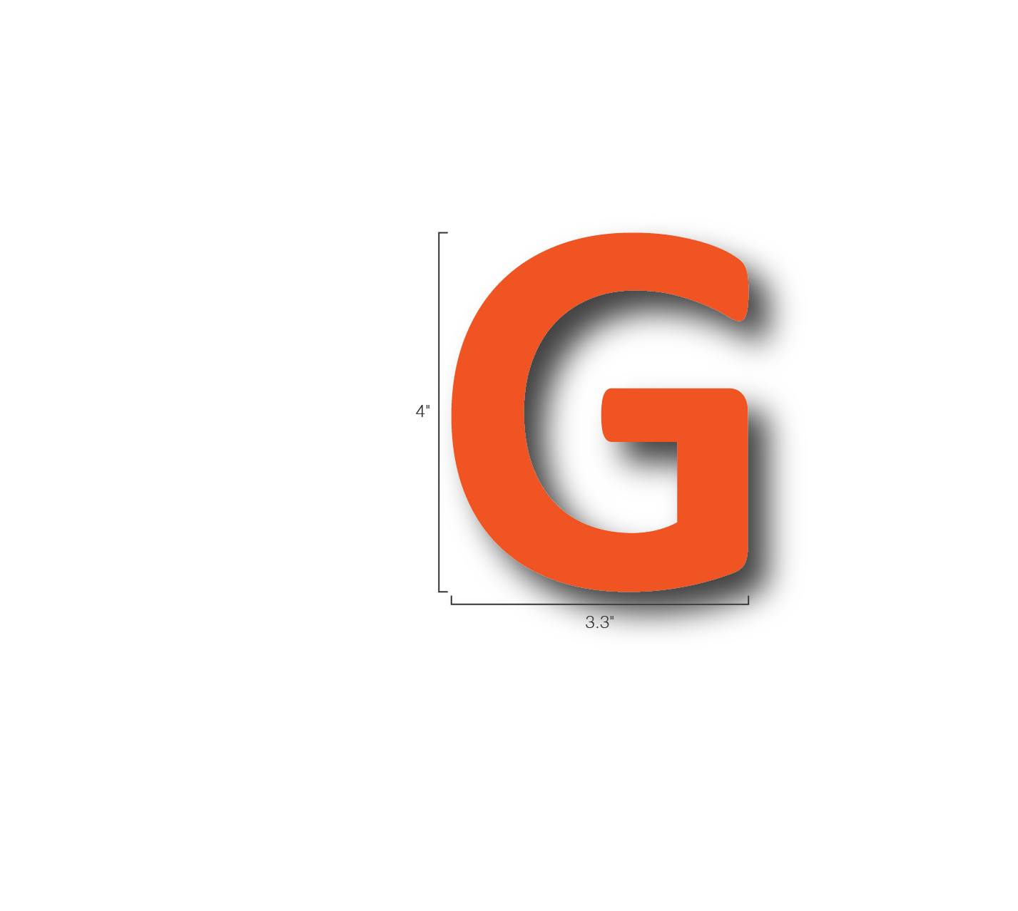 Alphabet Single Letters- G