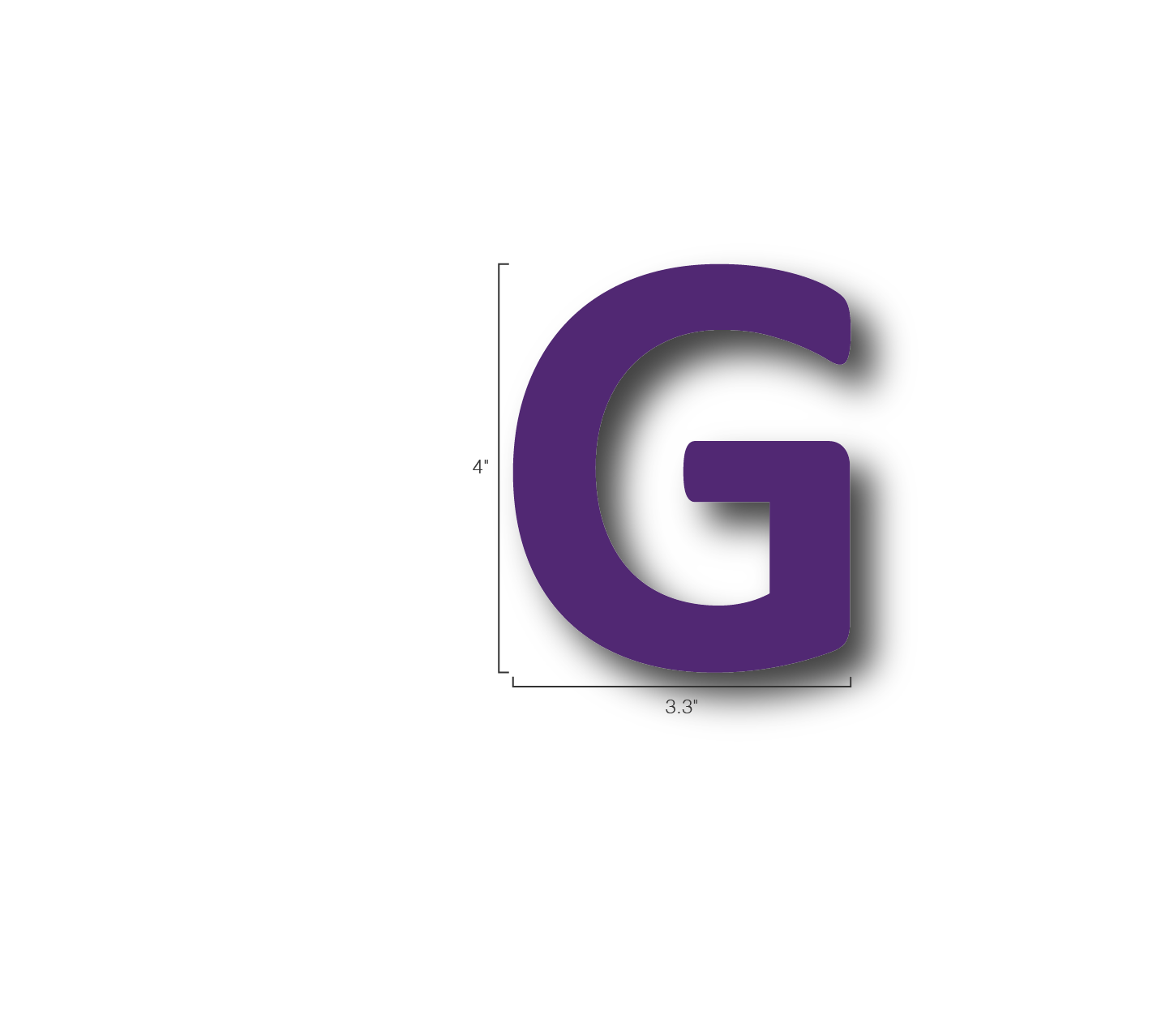 Alphabet Single Letters- G