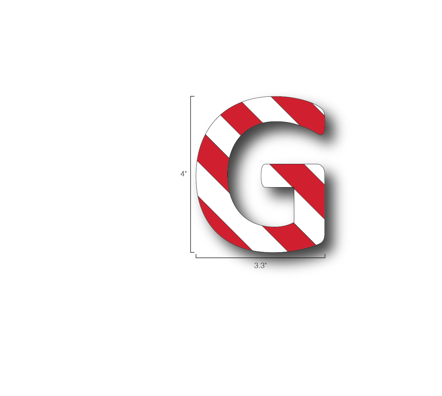 Alphabet Single Letters- G