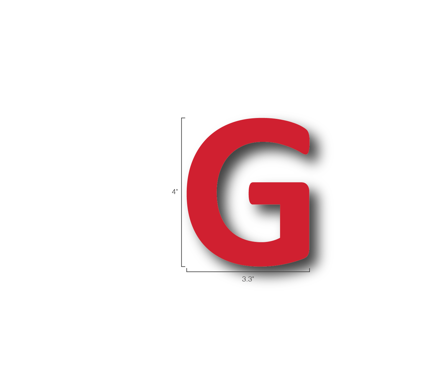 Alphabet Single Letters- G