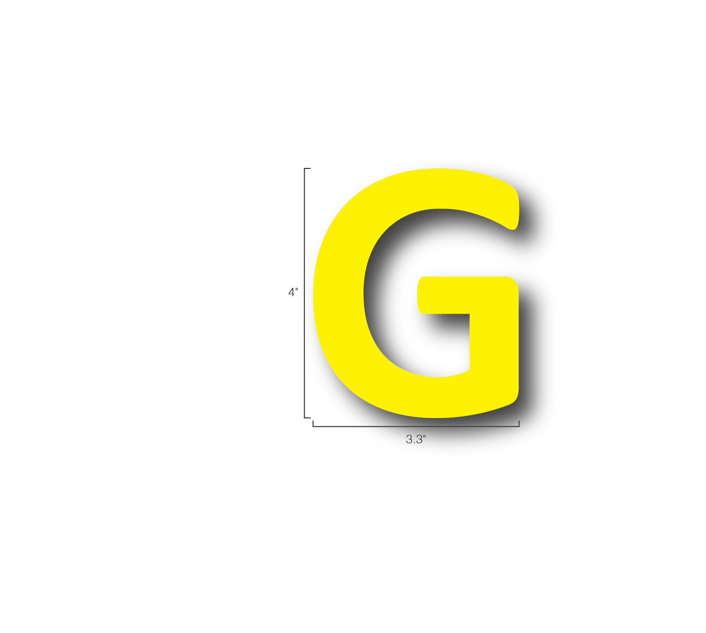 Alphabet Single Letters- G