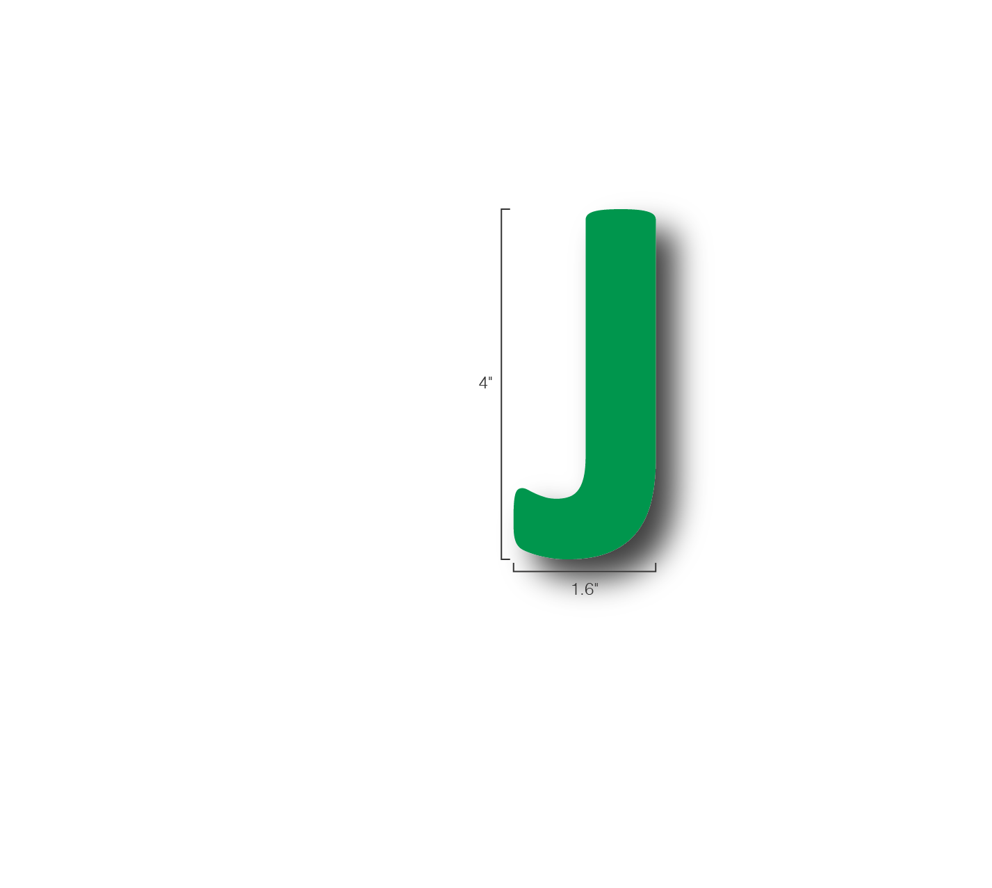 Alphabet Single Letters- J