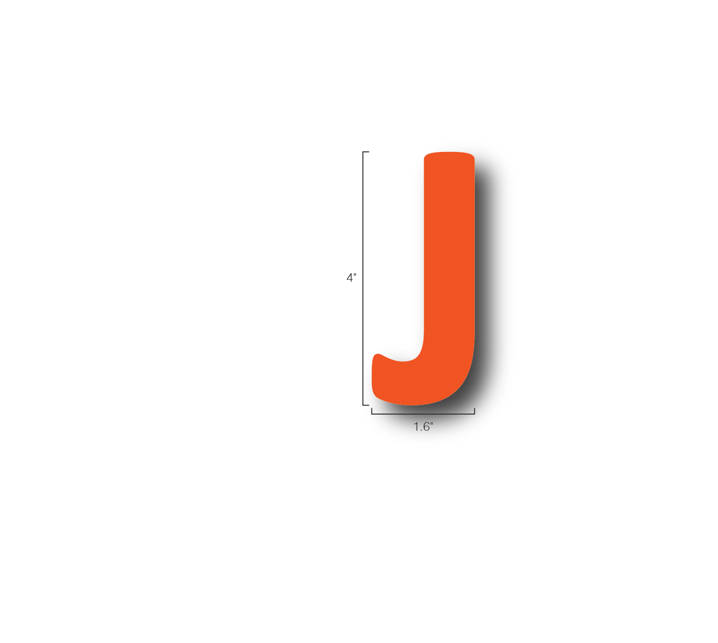 Alphabet Single Letters- J