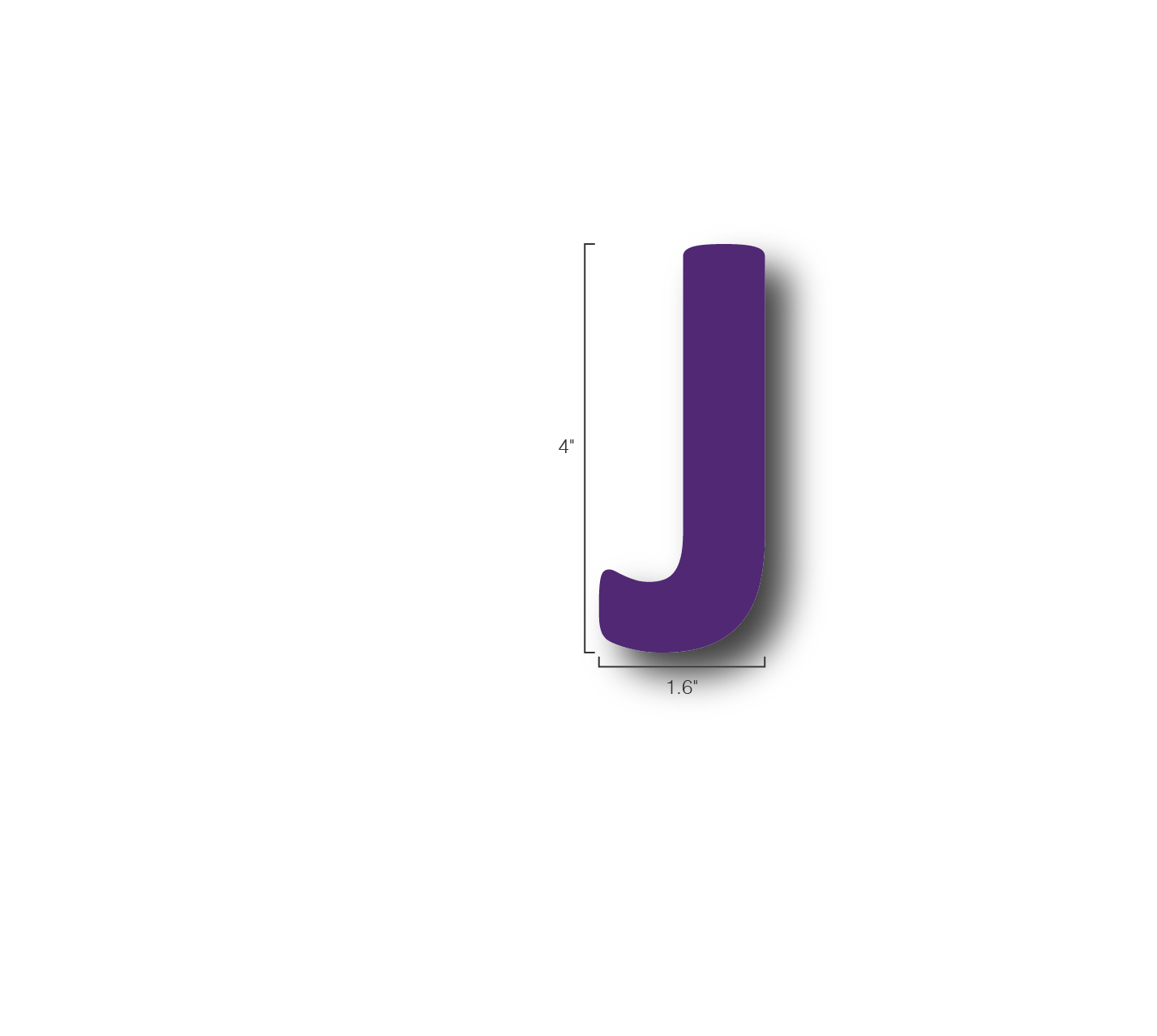 Alphabet Single Letters- J
