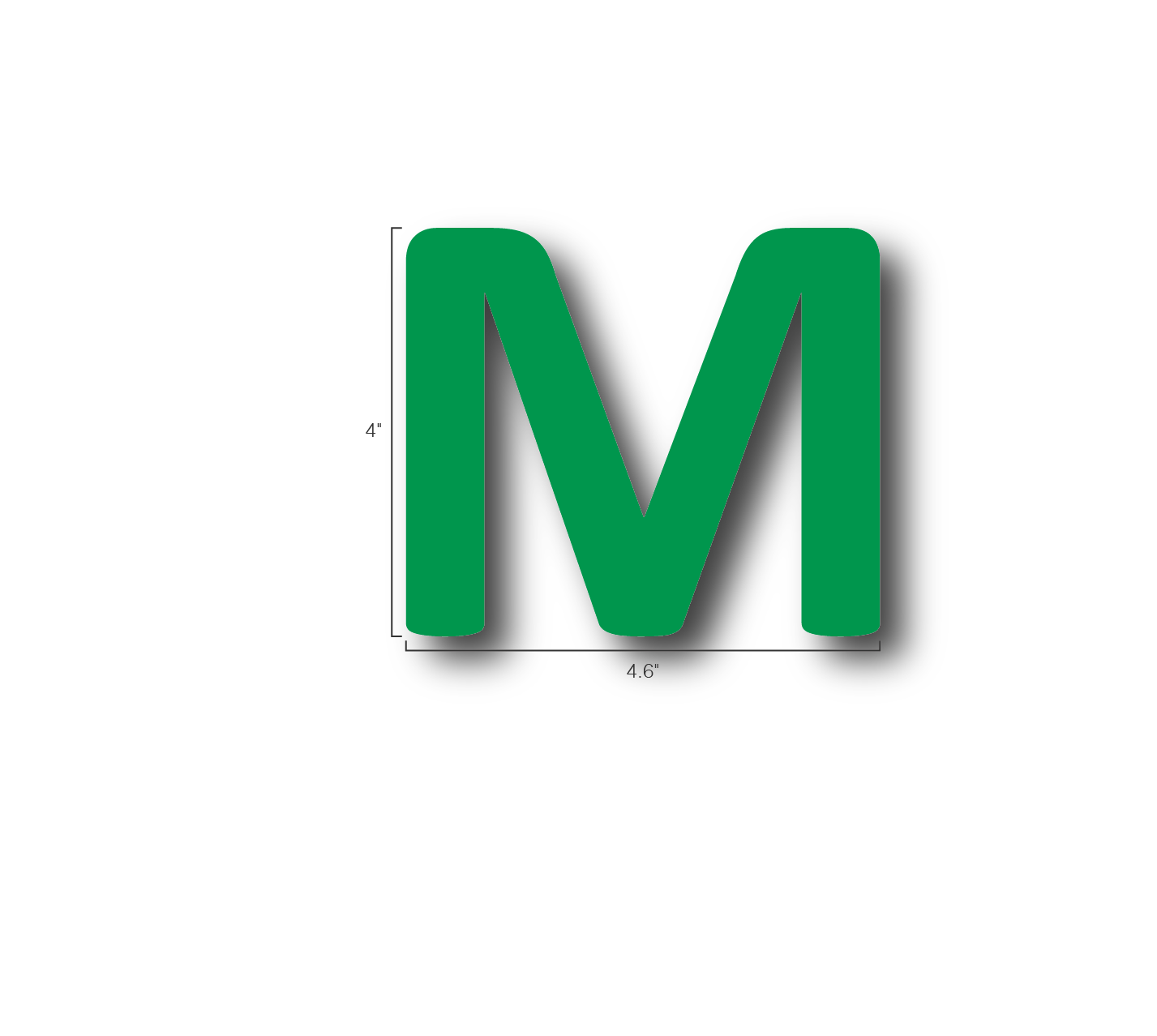 Alphabet Single Letters- M