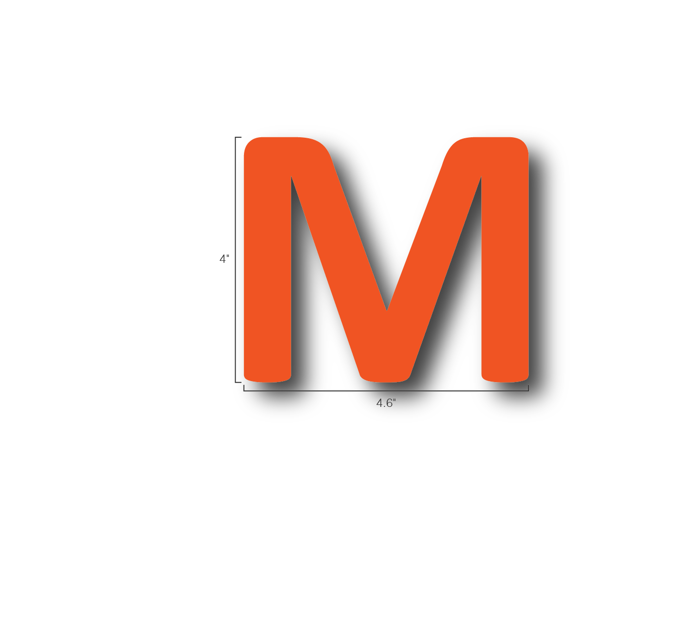Alphabet Single Letters- M