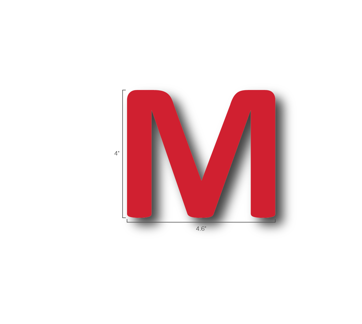 Alphabet Single Letters- M