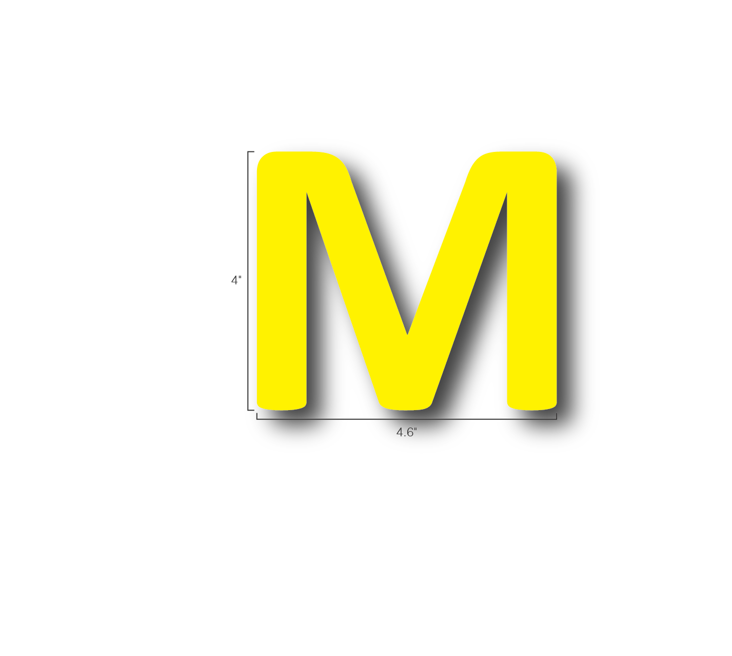 Alphabet Single Letters- M
