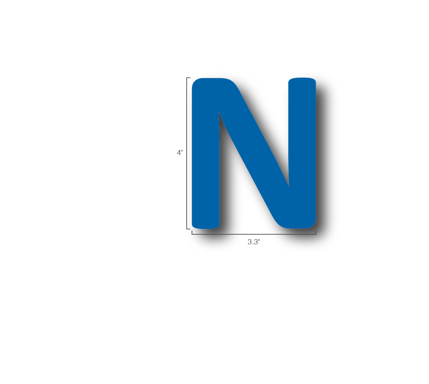 Alphabet Single Letters- N