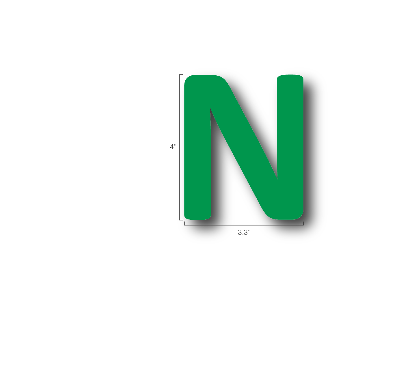 Alphabet Single Letters- N