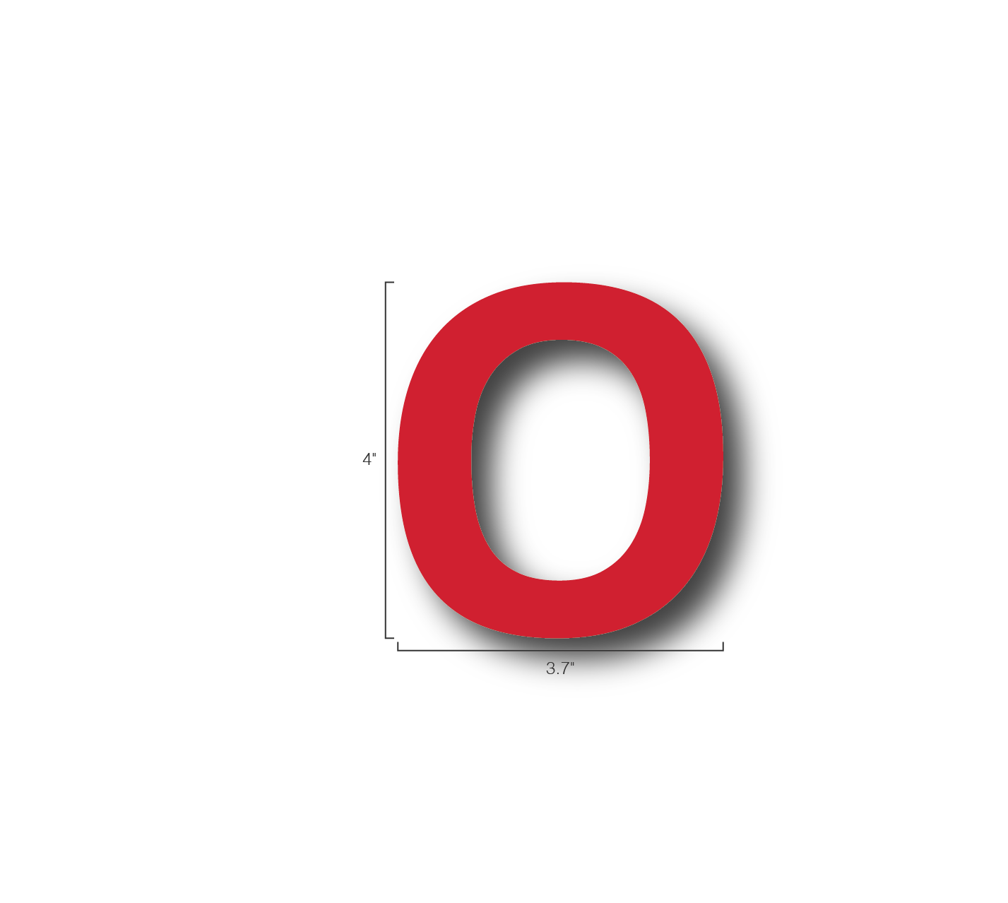 Alphabet Single Letters- O