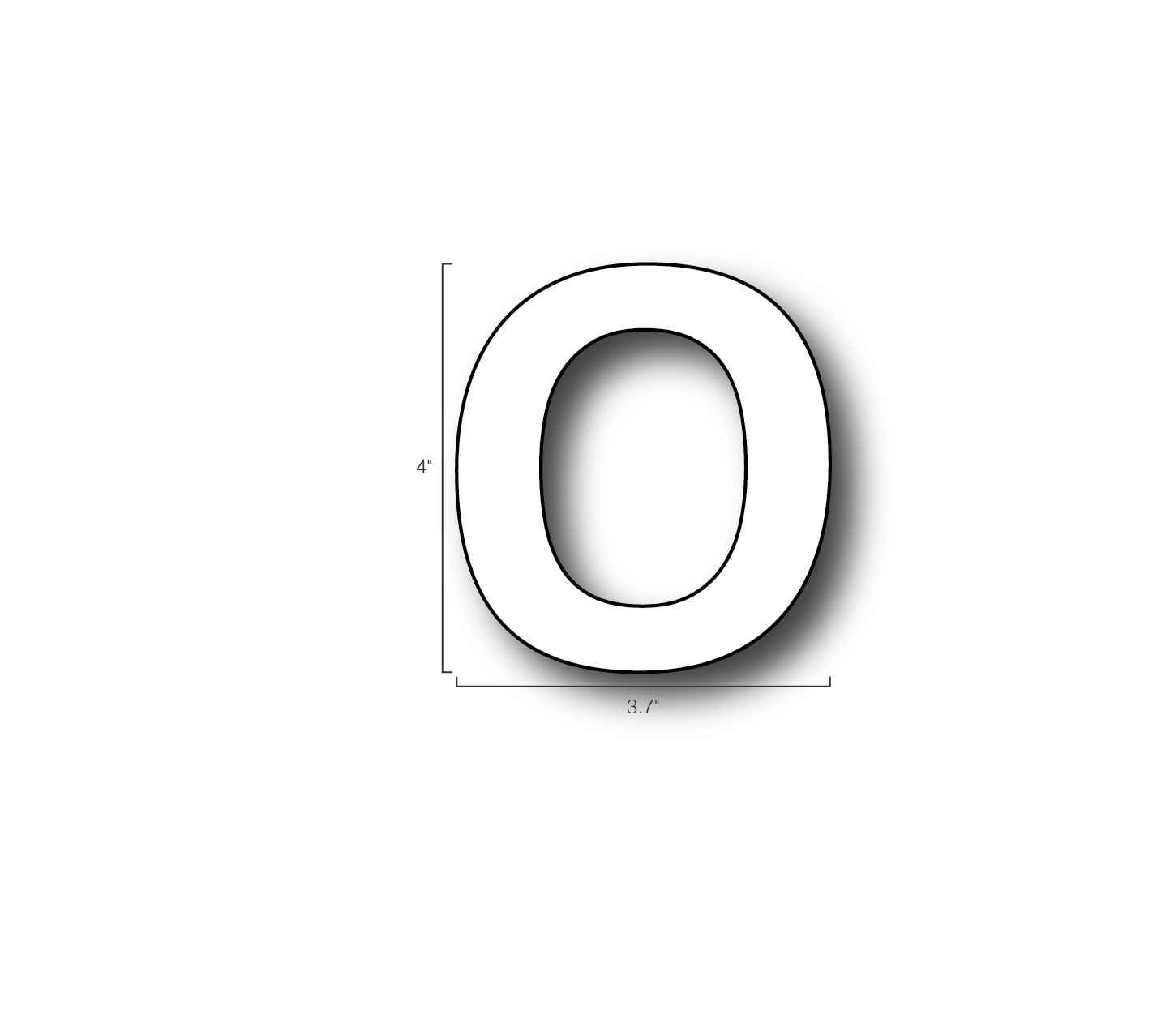 Alphabet Single Letters- O