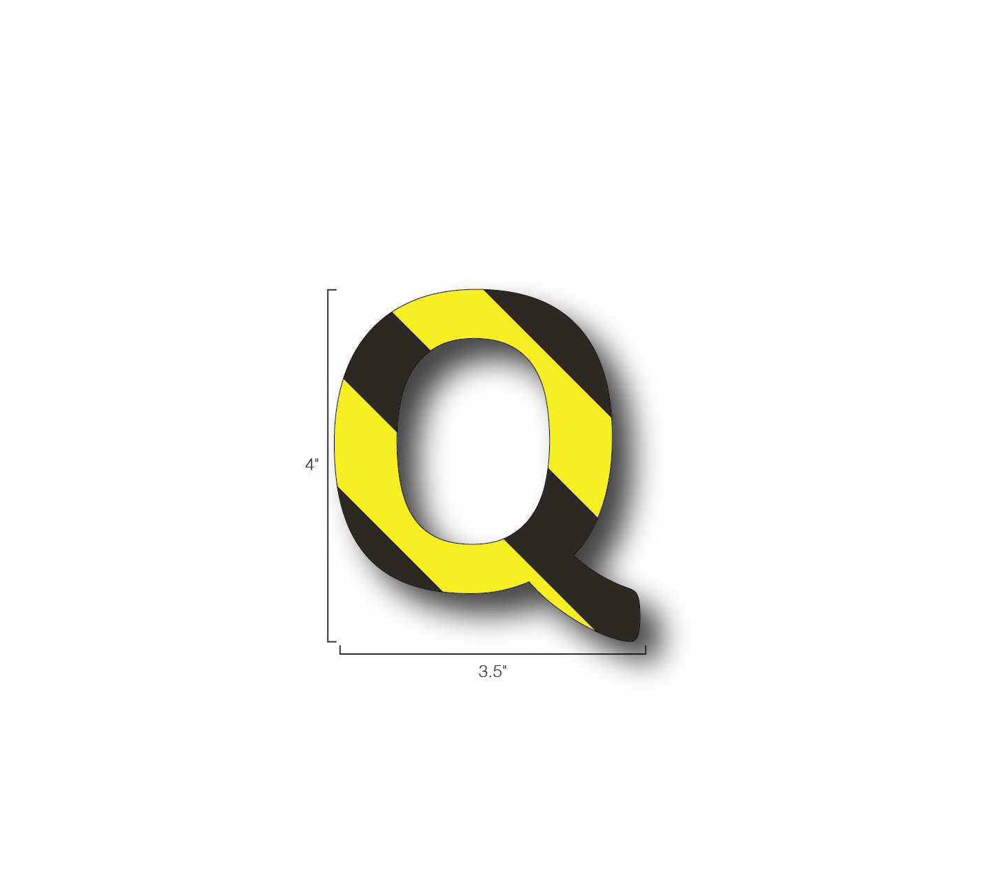 Alphabet Single Letters- Q