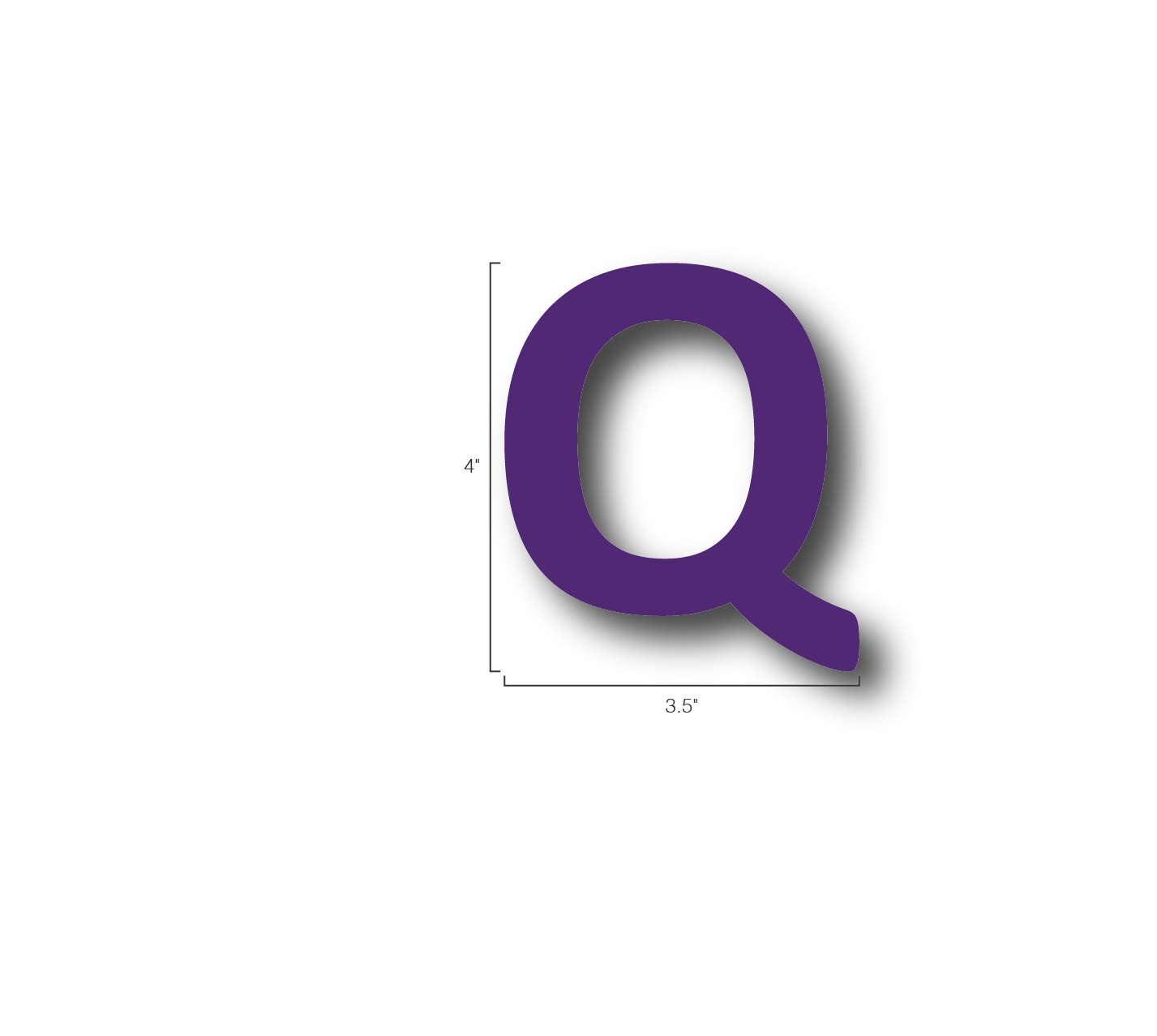 Alphabet Single Letters- Q