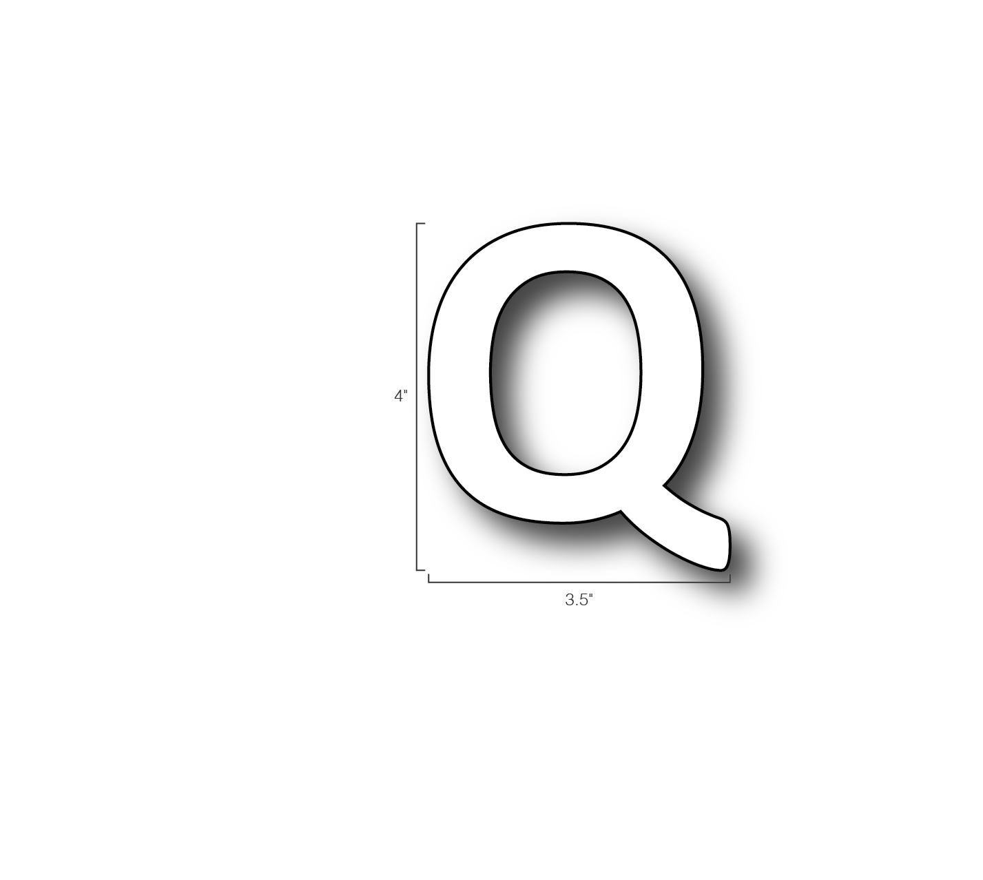 Alphabet Single Letters- Q