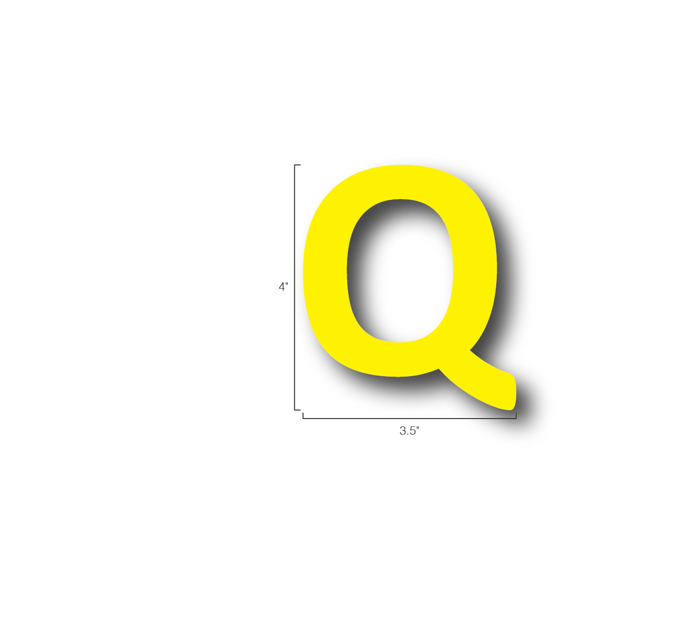 Alphabet Single Letters- Q