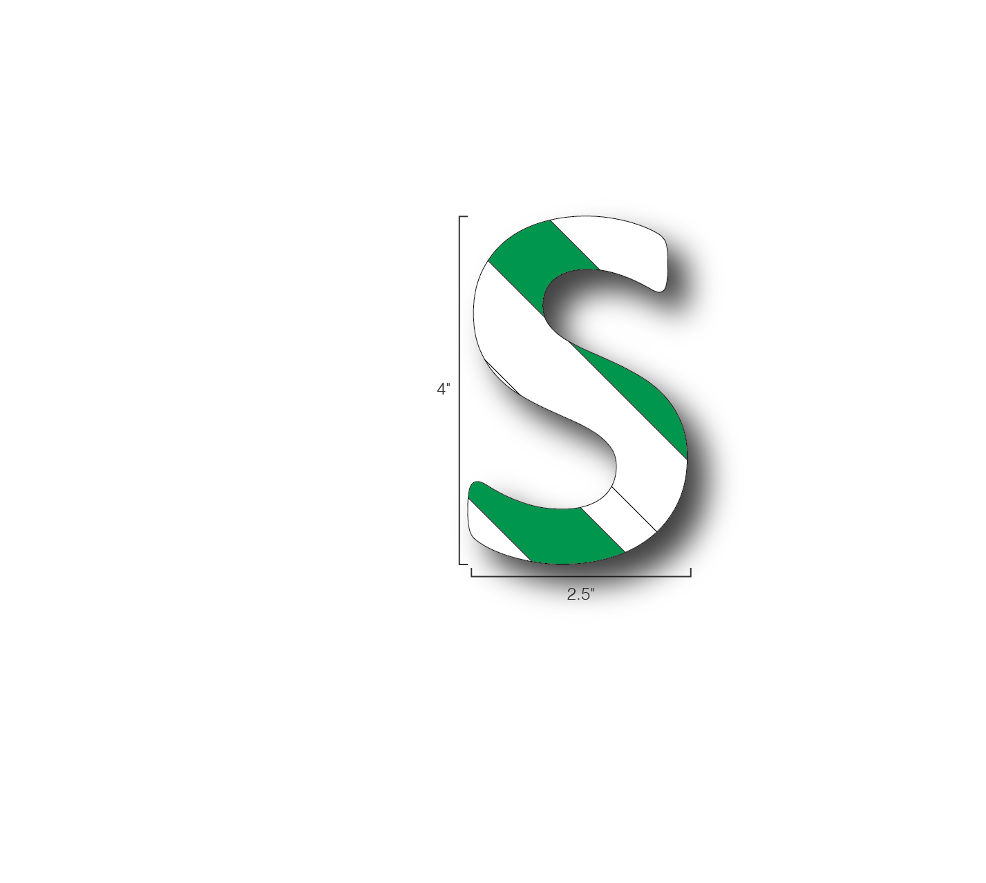 Alphabet Single Letters- S