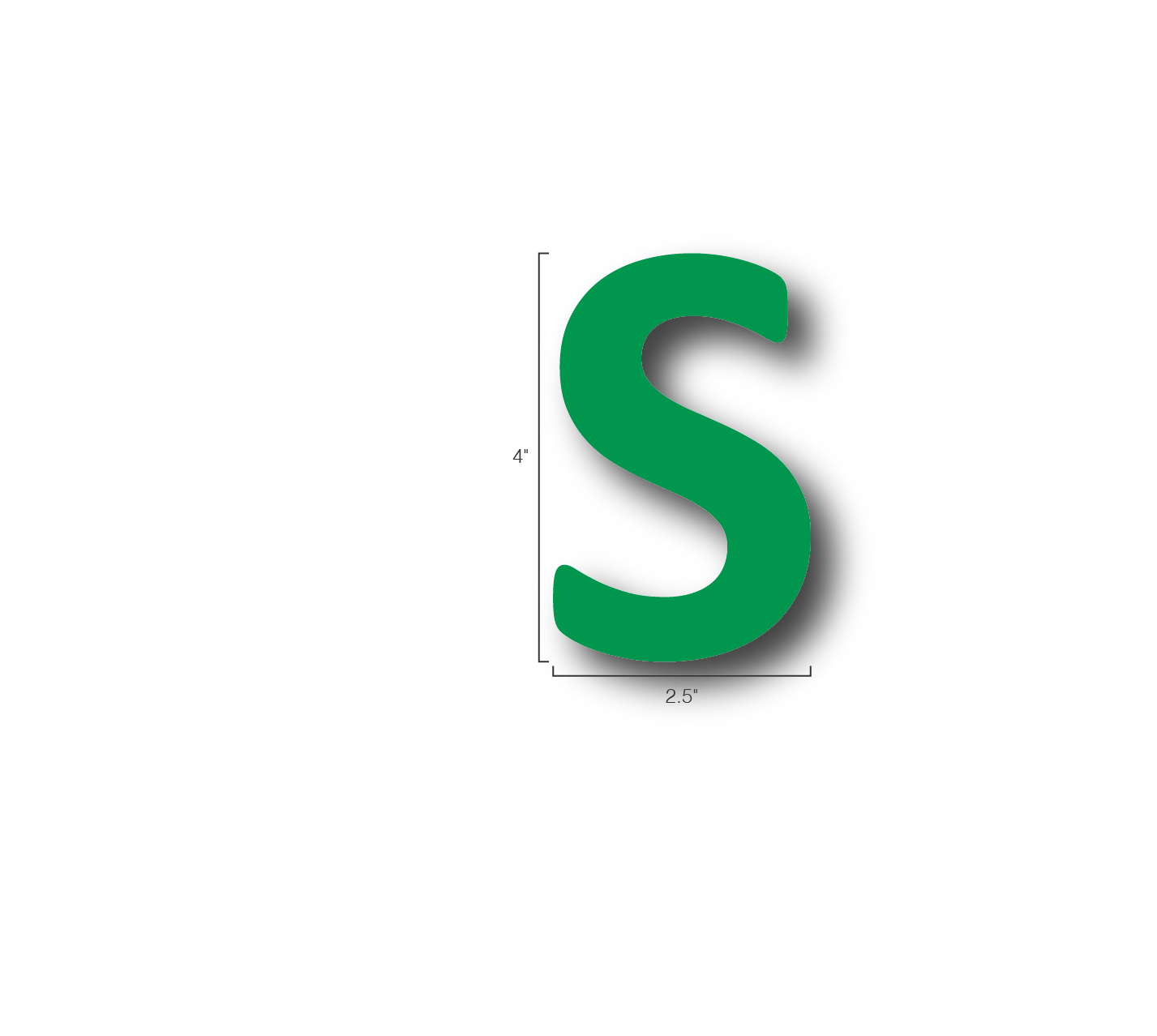 Alphabet Single Letters- S