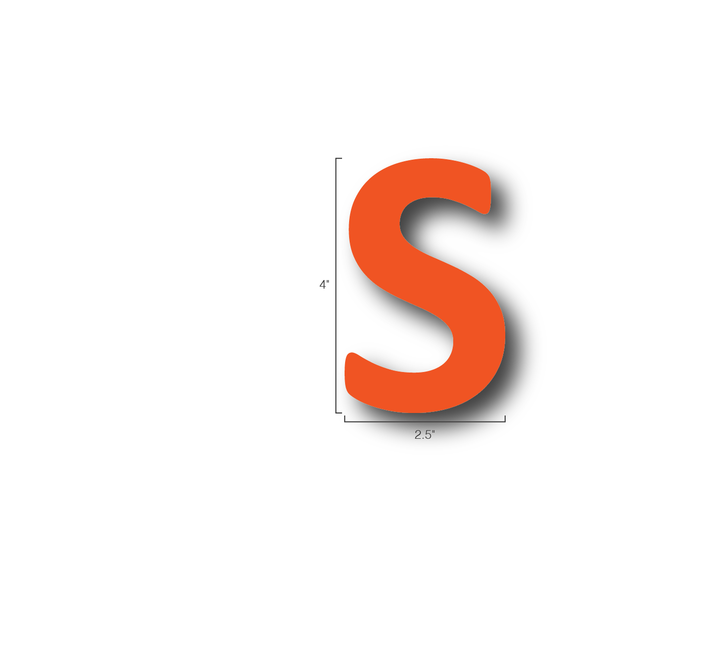 Alphabet Single Letters- S