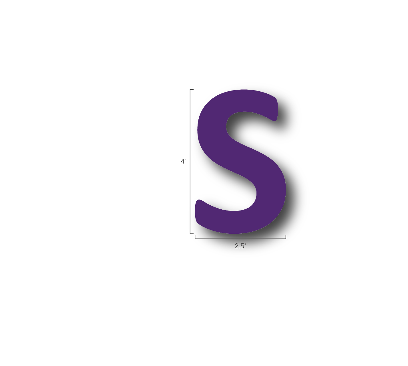 Alphabet Single Letters- S