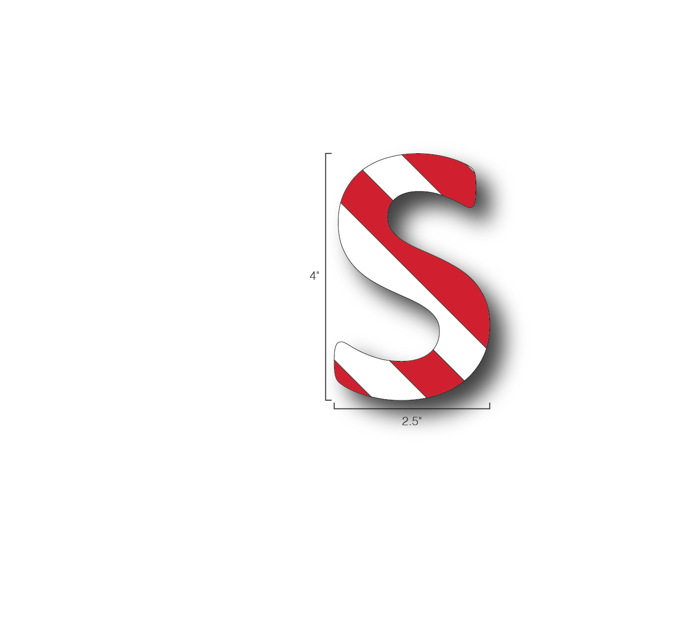 Alphabet Single Letters- S