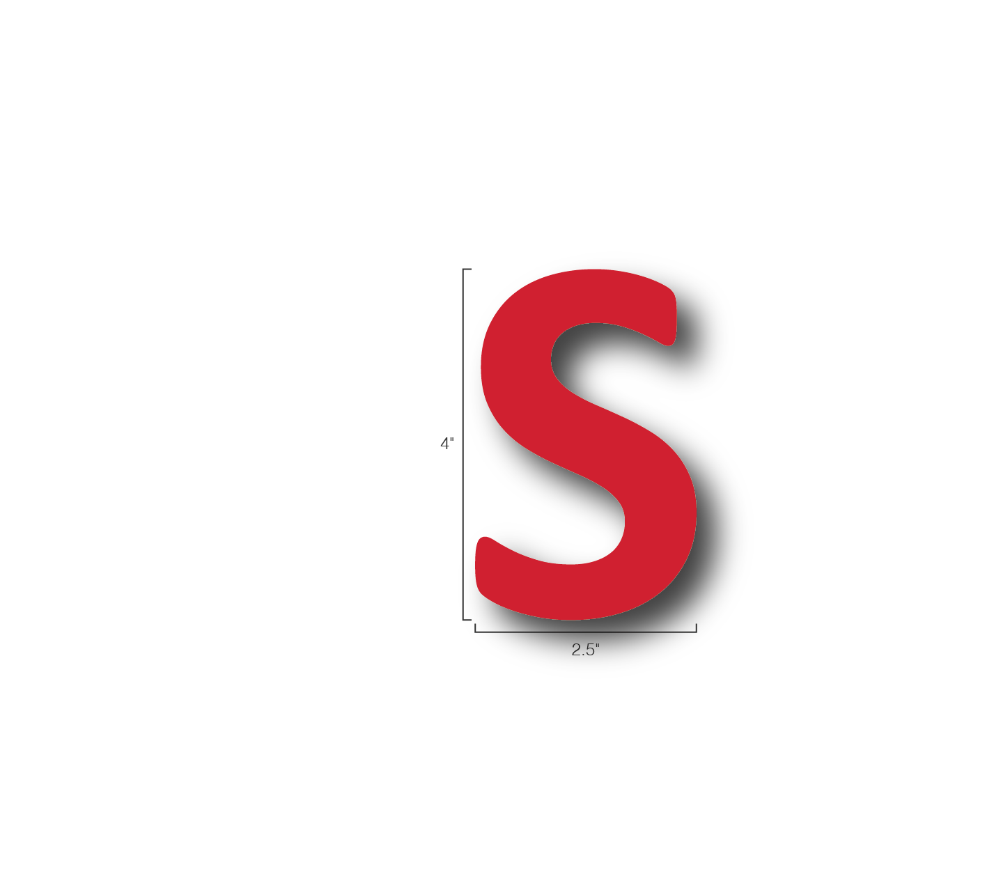 Alphabet Single Letters- S