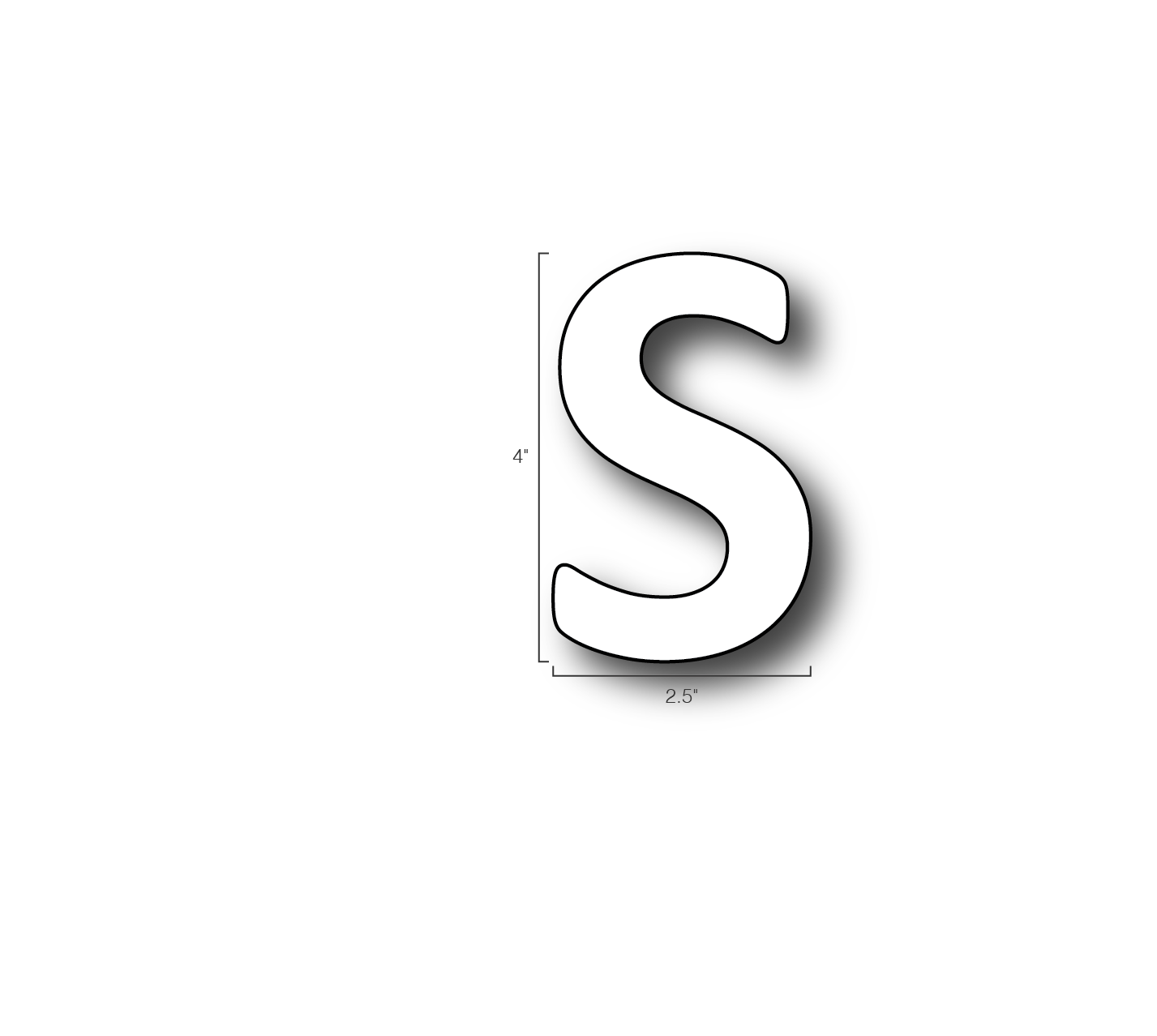 Alphabet Single Letters- S