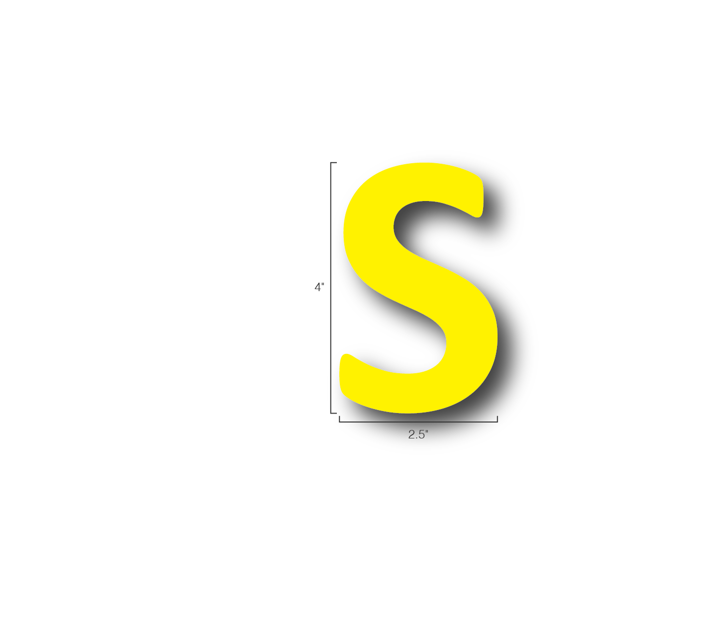 Alphabet Single Letters- S