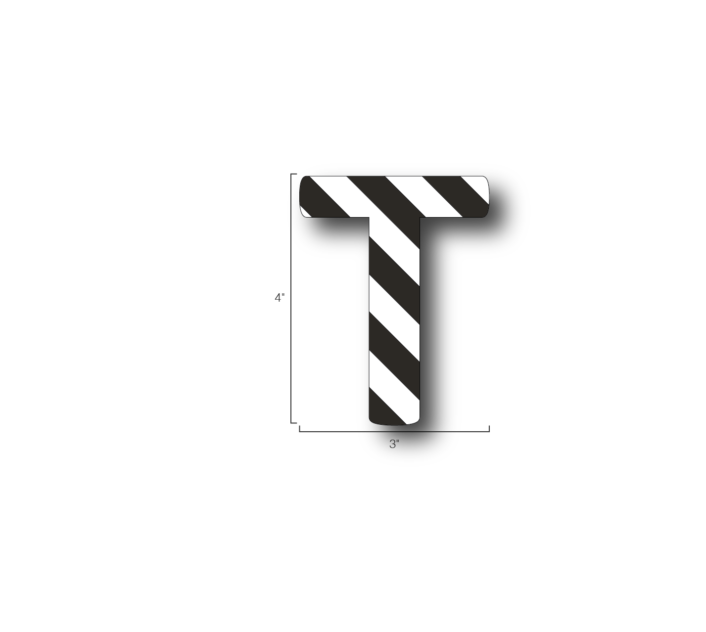 Alphabet Single Letters- T
