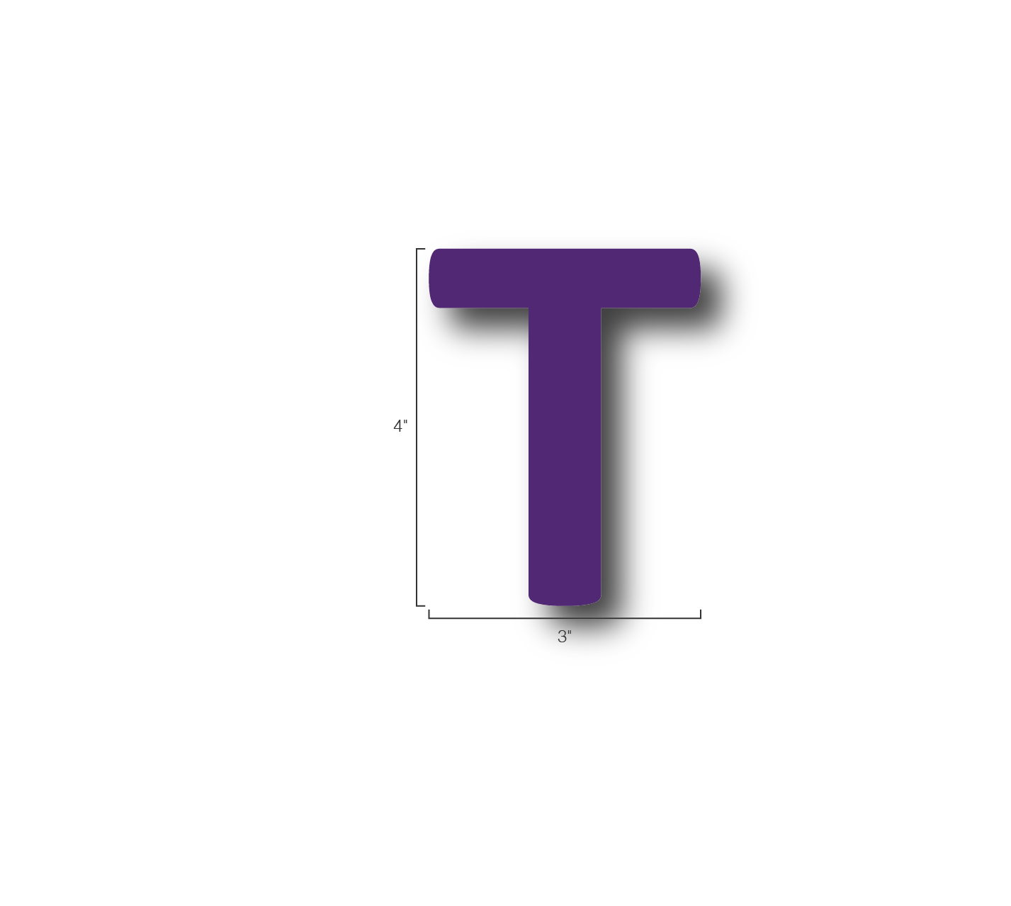 Alphabet Single Letters- T
