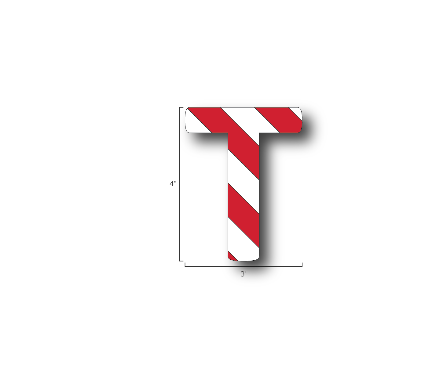 Alphabet Single Letters- T
