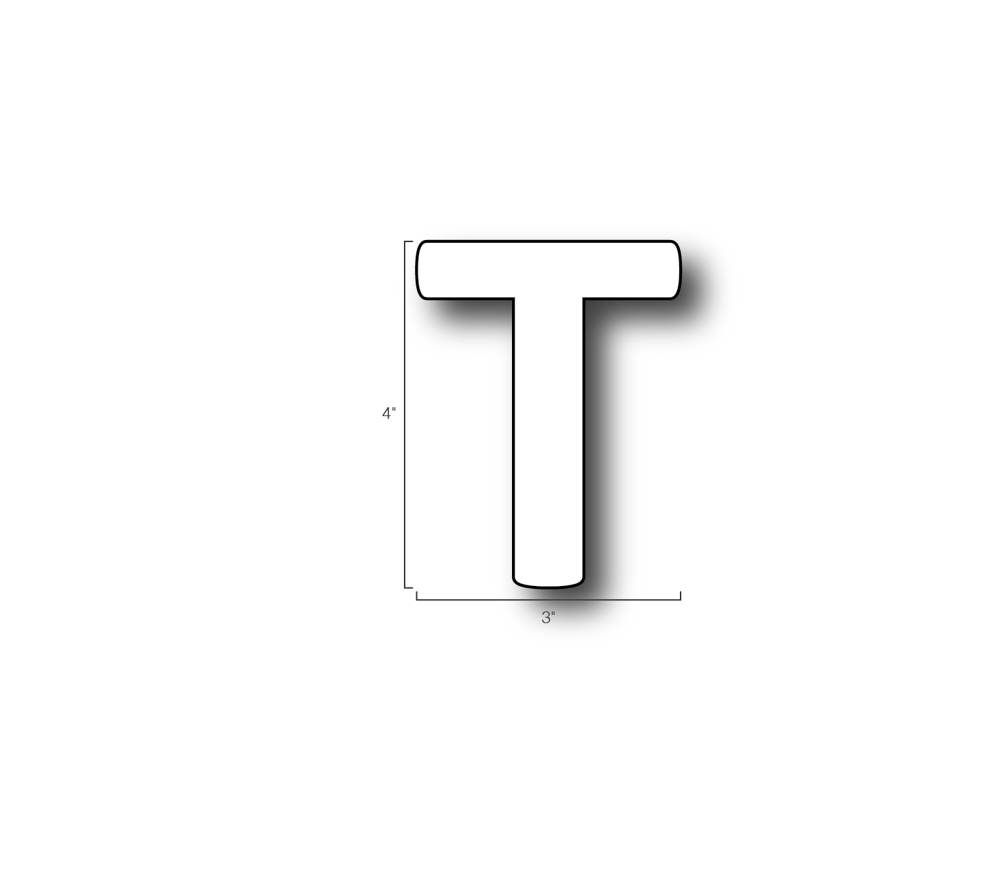 Alphabet Single Letters- T