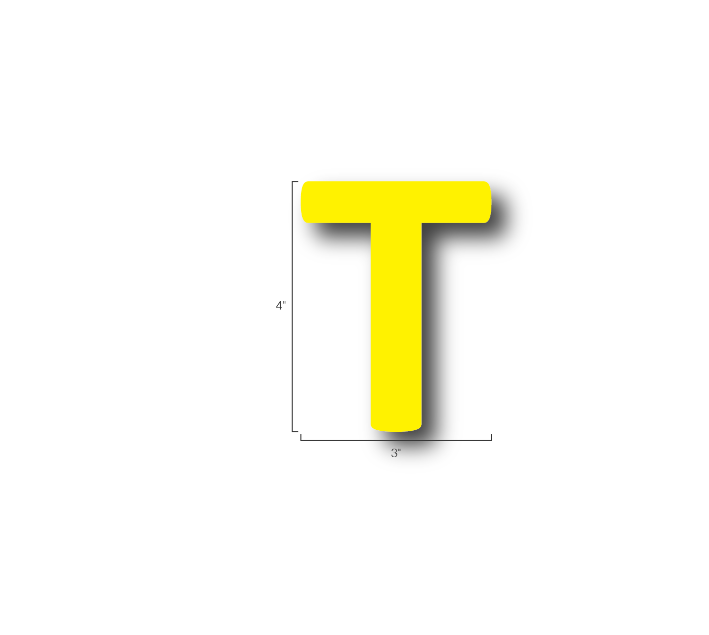 Alphabet Single Letters- T