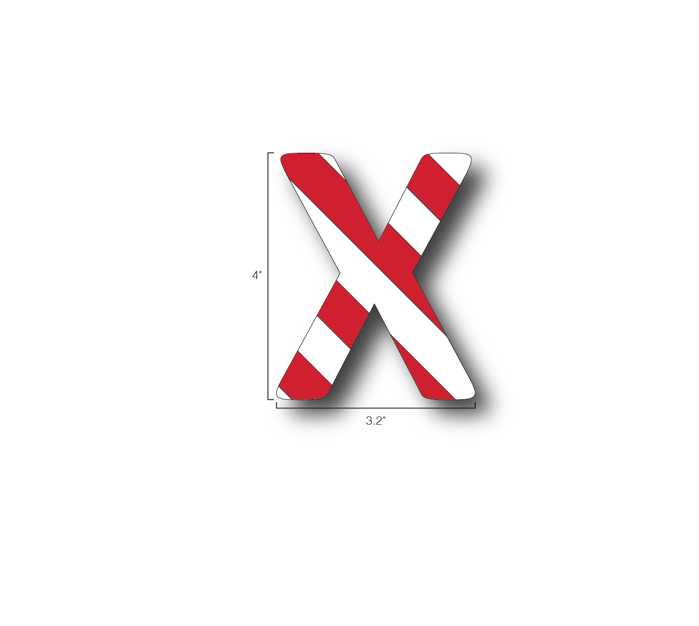 Alphabet Single Letters- X