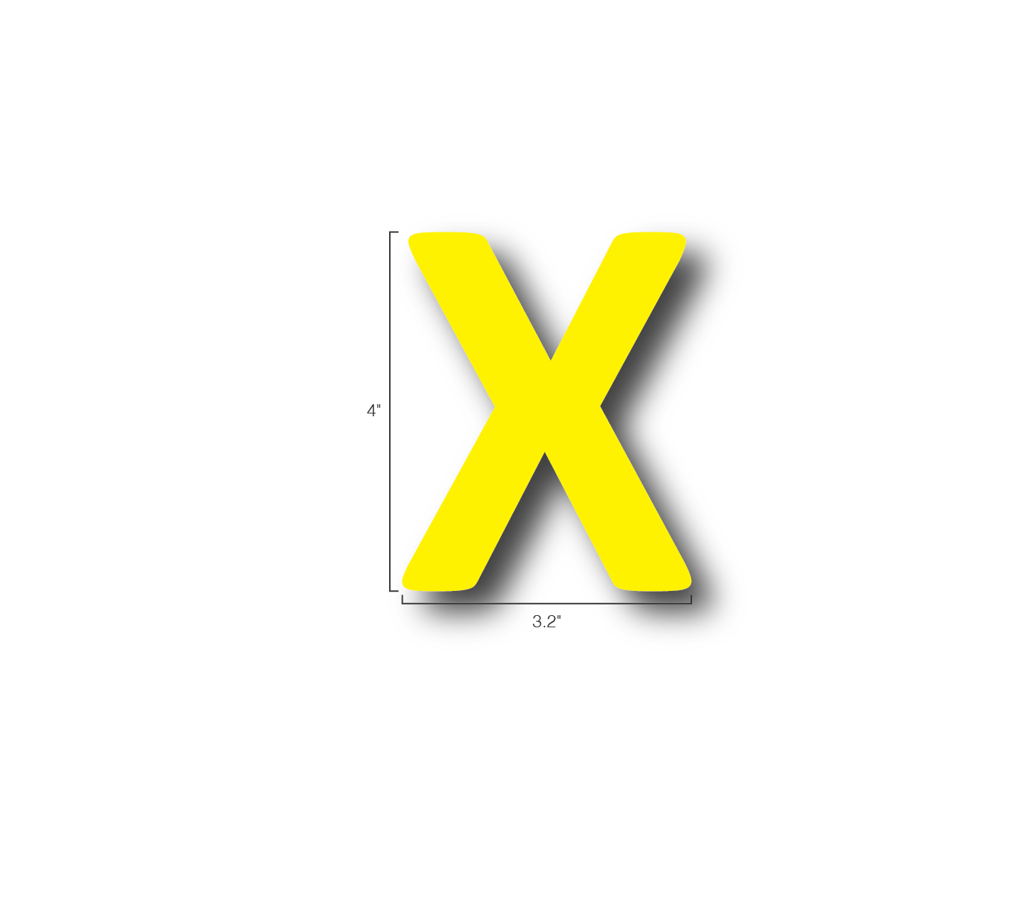 Alphabet Single Letters- X