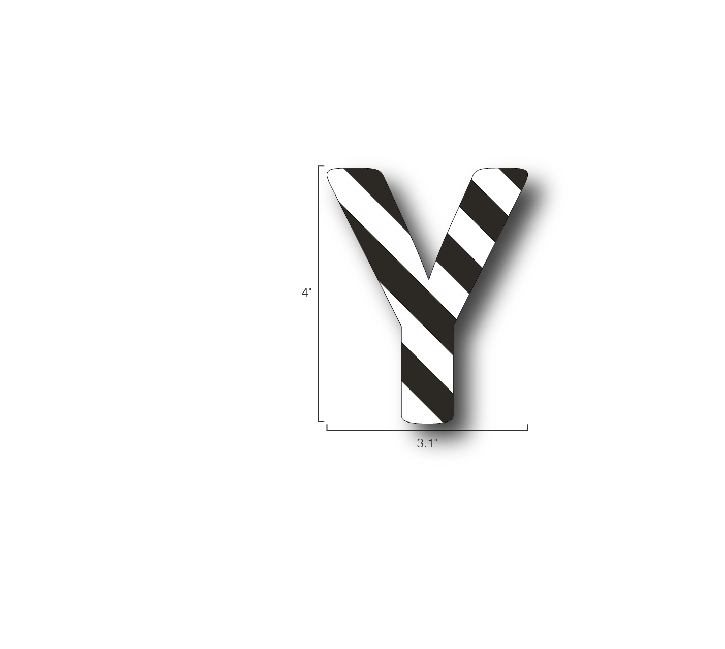 Alphabet Single Letters- Y