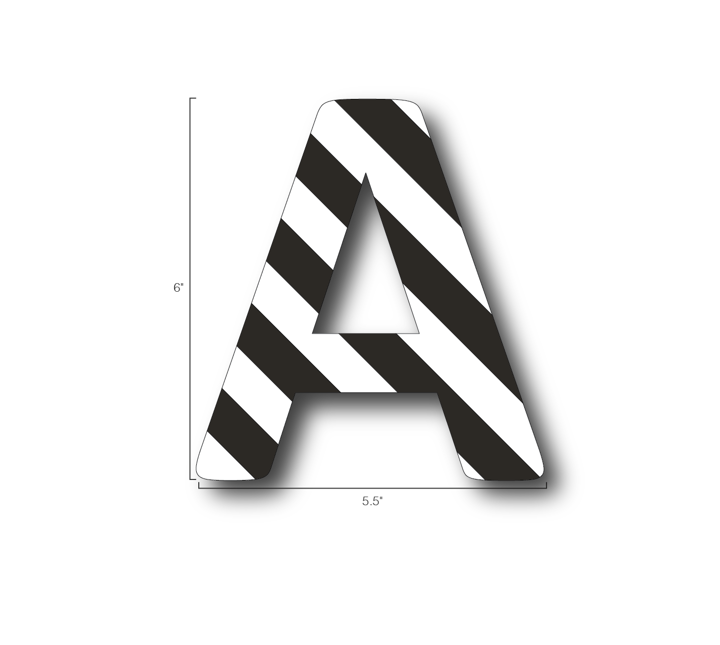 Alphabet Single Letters- A