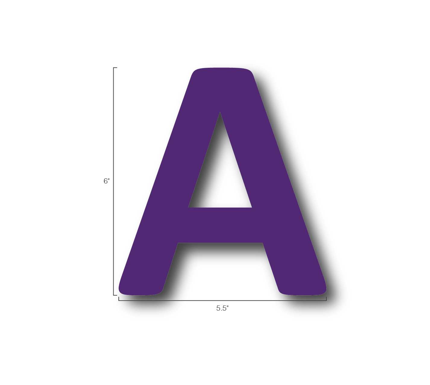 Alphabet Single Letters- A