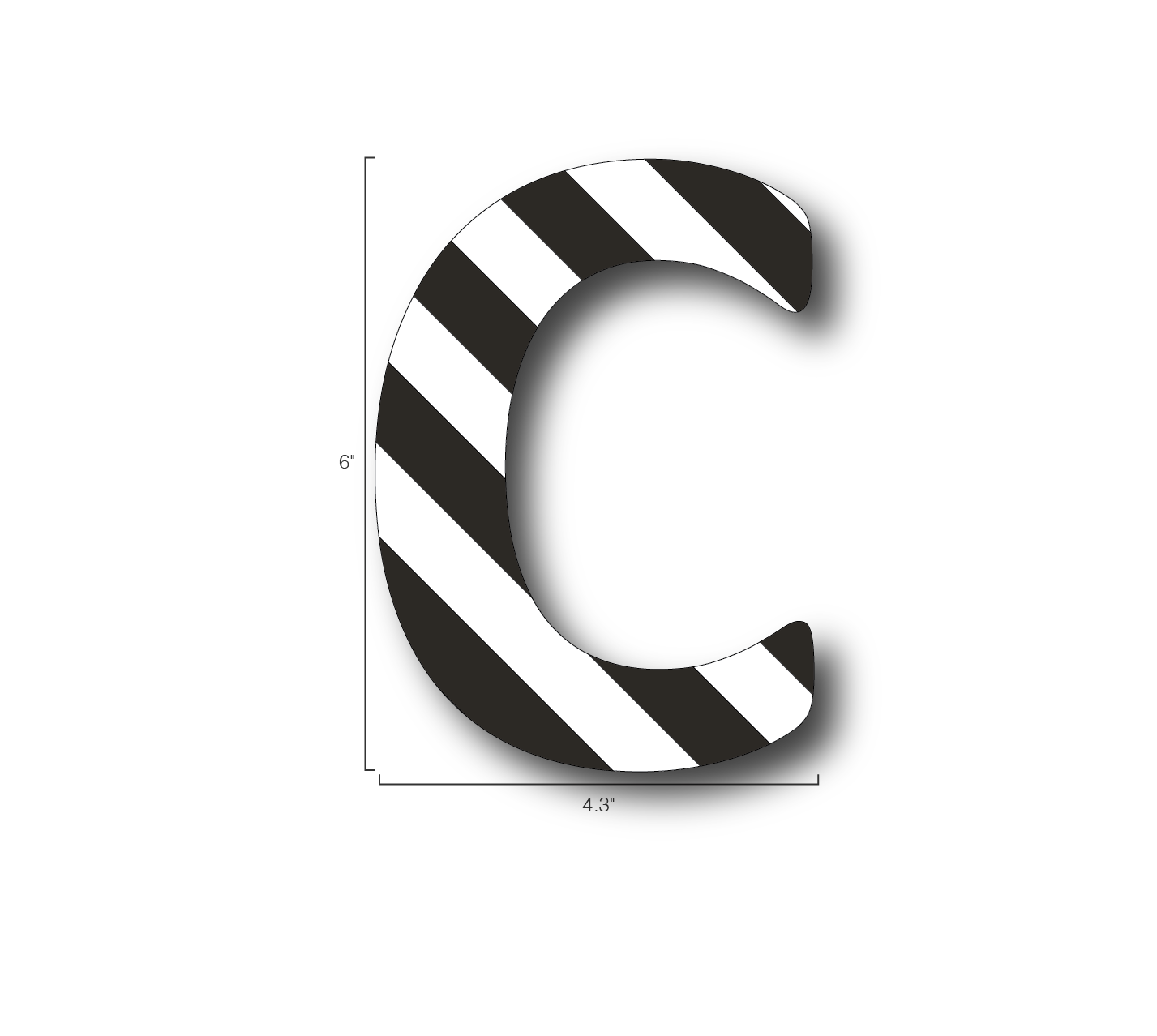 Alphabet Single Letters- C